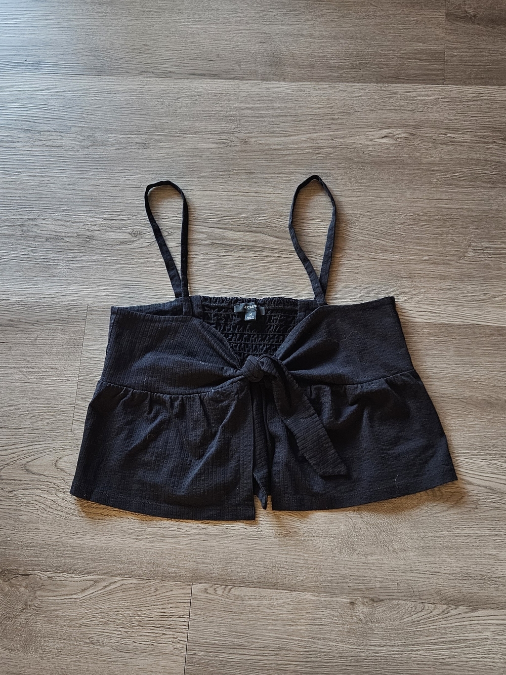 Women’s Black Tie-Front Cami